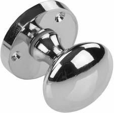 Chrome or Black Nickle Round Internal Door Knobs SETS Mortice Door Handles