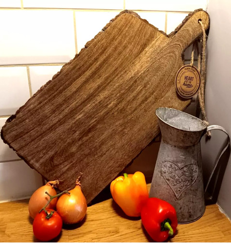 Mango wood chopping board bark - mango,