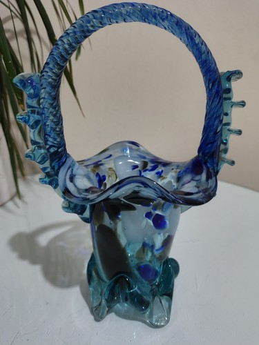 Murano style blue glass - murano,