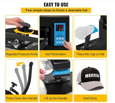 Cap Heat Press Machine 8X14Cm