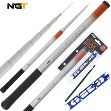 NGT 5m Whip Fishing Pole Coarse Match Float Fishing Telescopic + Rig & Disgorger