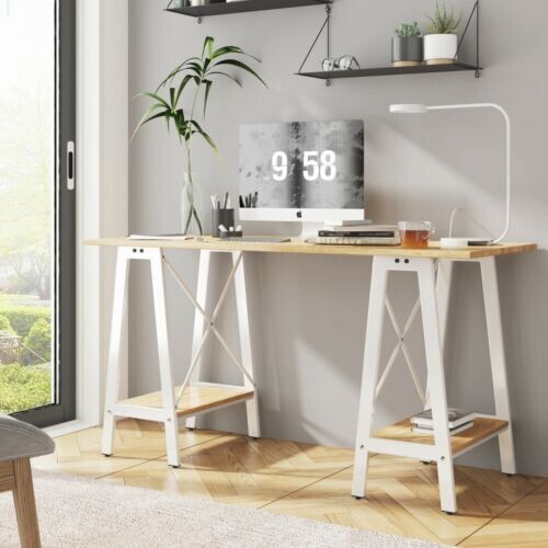 Trestle table office desk - trestle,