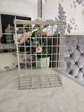 Front Door Letter Box Cage Post Mail Catcher Guard White