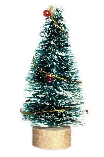 Dolls house snowy christmas - dolls,