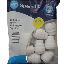 JG Speedfit Plastic Push-Fit Stop Ends 15mm 10 Pack
