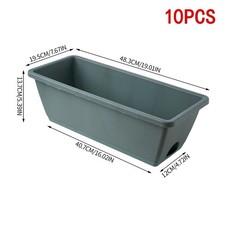 5/10PCS Trough Plant Pot Long