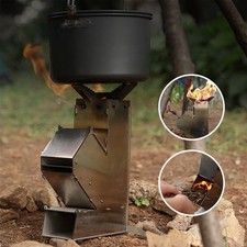 Portable Camping Rocket Stove Woodburning for Hunting Outdoor Traveling