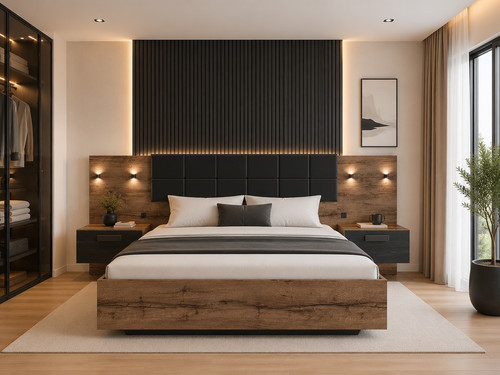 King size bed frame headboard - king,