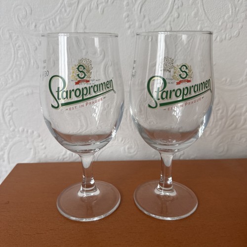 Staropramen half pint - pint, stem