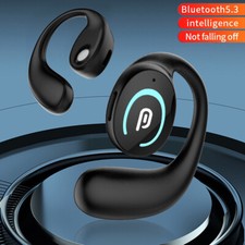 Bluetooth Wireless OWS Single Ear-Hook Stereo Headset Noise Canceling Headphone