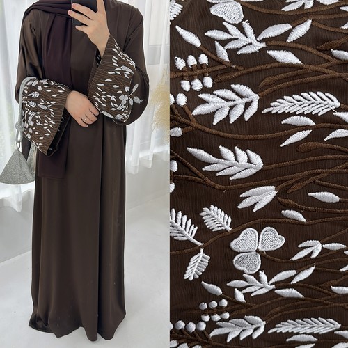 Dubai women embroidery long - embroidery,