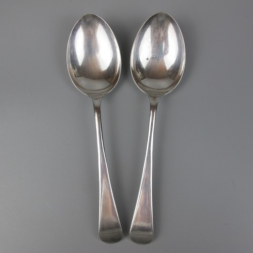Silver plated serving spoons - silver,