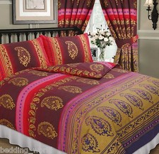 Kashmir red burgundy gold - kashmir,