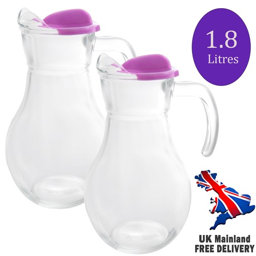 Lipped glass jug 8litre - jug, 1.8litre