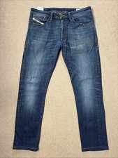 Diesel Mens Jeans Slim Skinny Blue Denim Stretch Shioner W32 L28 (3096)