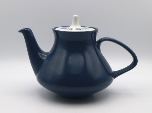 Poole pottery teapot blue - pottery,