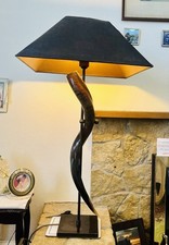 Vintage Floor/Table Lamps Made of Kudu Horn & brass Circa 1940’s-1950’s In VGC