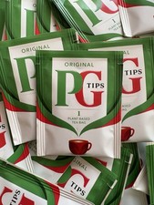 PG TIPS TEA BAGS tagged and