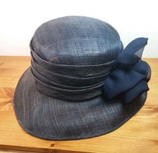 First Avenue Natural Classics Wedding Special Occasion Hat Navy