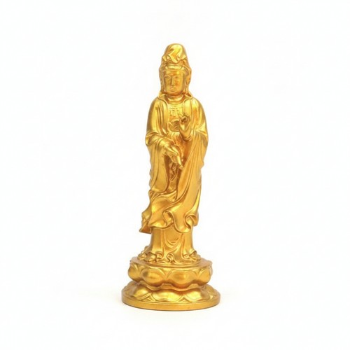 Brass guanyin figurine - guanyin,