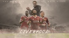 Liverpool FC, Mohamed salah, mane, Firmino canvas  Wall Art Picture Print Framed