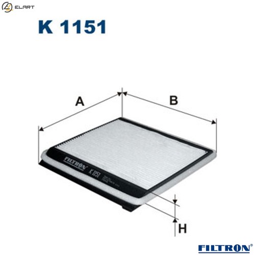 Filter cabin air 1151 for - k,