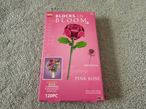 Blocks bloom pink rose - bloom,