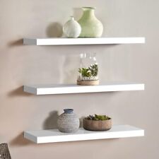 Set of 3 Floating Wall Shelves Picture Ledge Display Rack Book Hanging Shelf UK