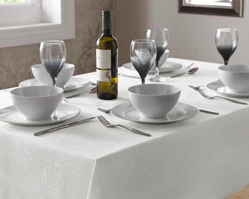 Plain linen look washable - linen,