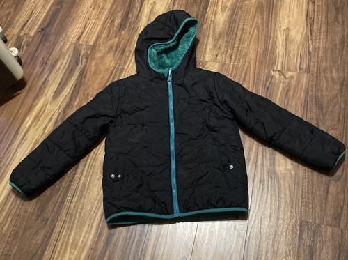 Boys black puffer reversible - puffer,