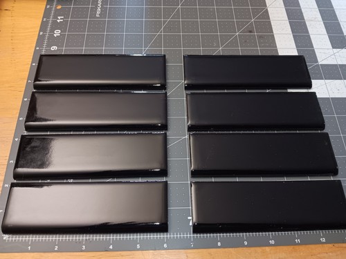 Vtg gloss black 1 - 8, pc.