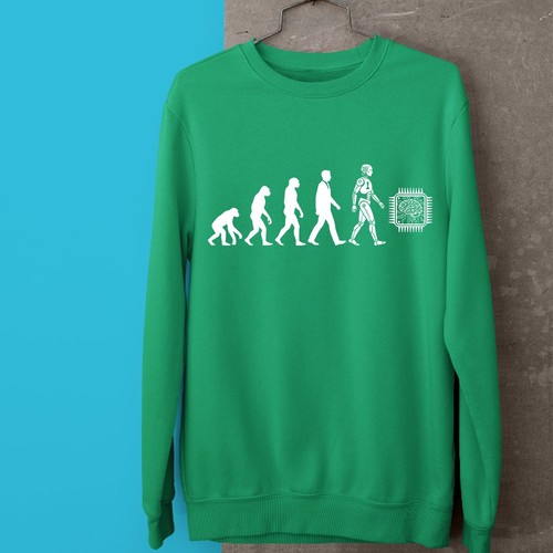 Human evolution sweatshirt - human,