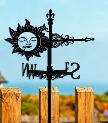 New metal sun face - sun,