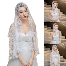 Women s Lace Church Chapel Veils Embroidered Lace Catholicism Mass Mantilla