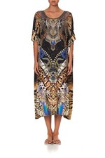 Camilla Dragon Lady Lounge Round Neck Kaftan Dress O/S RRP $599 BNWT Resort