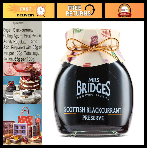 Blackcurrant preserve 12oz - blackcurrant, jar