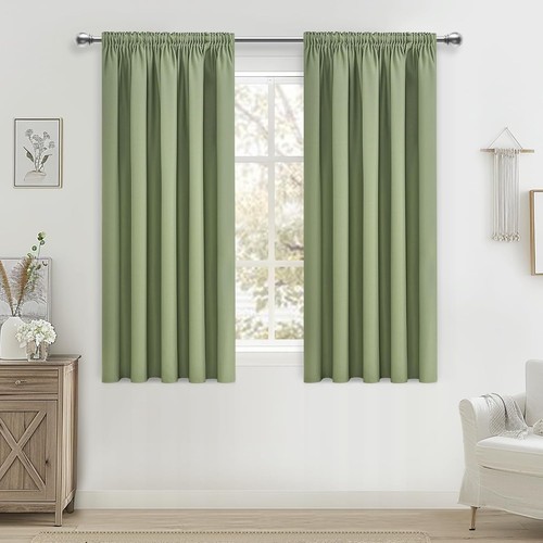 Sage green blackout curtains - sage,
