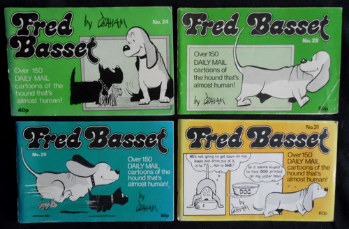 Vintage fred basset - basset, books