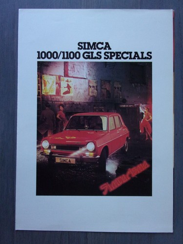 Simca 1000 1100 gls specials - gls,