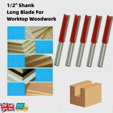 5PCS 1/2" 2Flute Long Blade