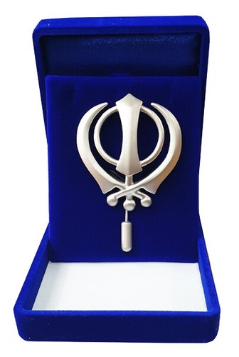 Khanda pin badge for - khanda,