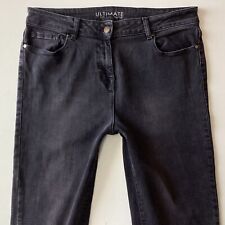 Ladies NEXT ULTIMATE SLIM BOOT CUT Grey Jeans Size 16 R W34 L31 (445B)