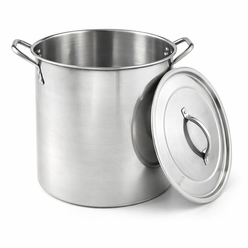 Large stock pot with - stock, stainless