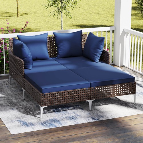 Outdoor patio daybed rattan - outdoor,