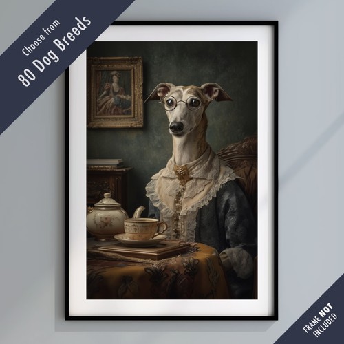 Dressed dog tea party - dog,