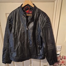 Vintage Leather Bomber Biker