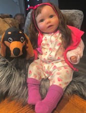 WEIGHTED REBORN TODDLER BABY  GIRL VINYL DOLL  CHANELLE ?