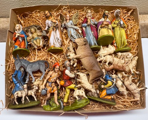 Christmas antique manger - antique, ~