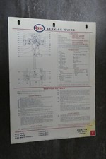 Austin A40 Farina Service Guide Chart Car Automobilia Garage