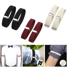 2 Pieces Adjustable Shirt Sleeve Holders Arm Bands Ladies Unisex Hold Garter